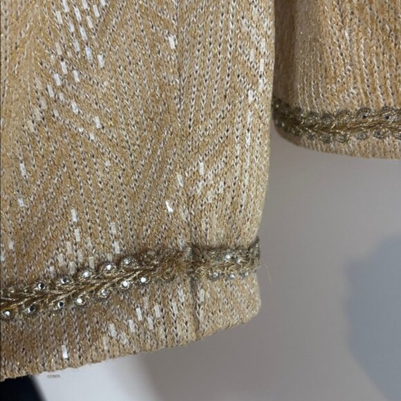 St. John Couture Vintage Evening Sequin Gold Jacket - Picture 7 of 8